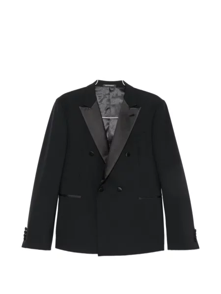 Costum Emporio Armani cu două rânduri de nasturi albastru