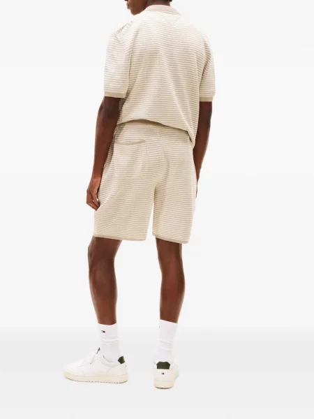 Pantaloni scurți Tommy Hilfiger cu dungi tricotate