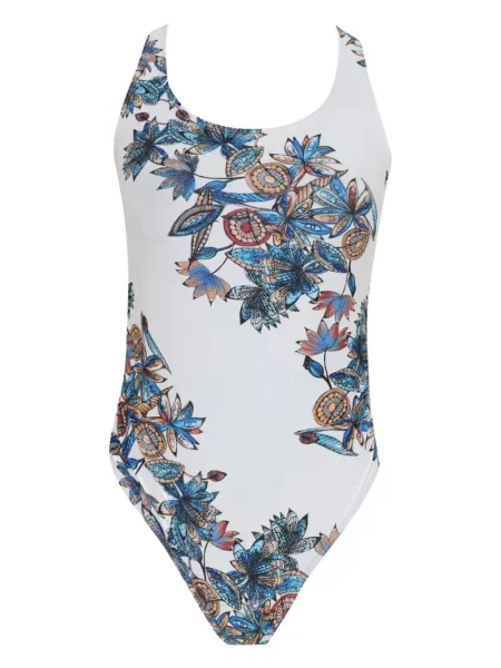 Costum de baie Amir Slama cu model floral cu imagine alb
