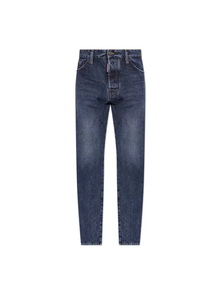 Jeansy Dsquared2 typu teddy niebieskie
