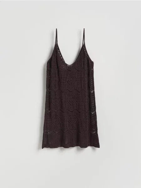 Reserved LADIES` PONCHO maro-închis maro