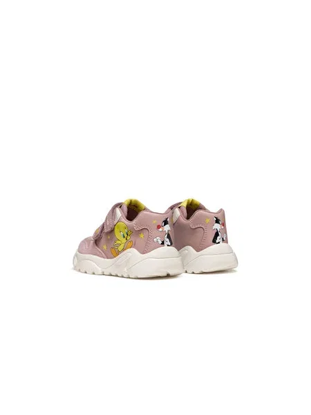 Geox CIUFCIUF Looney Tunes sneakers detské ružová
