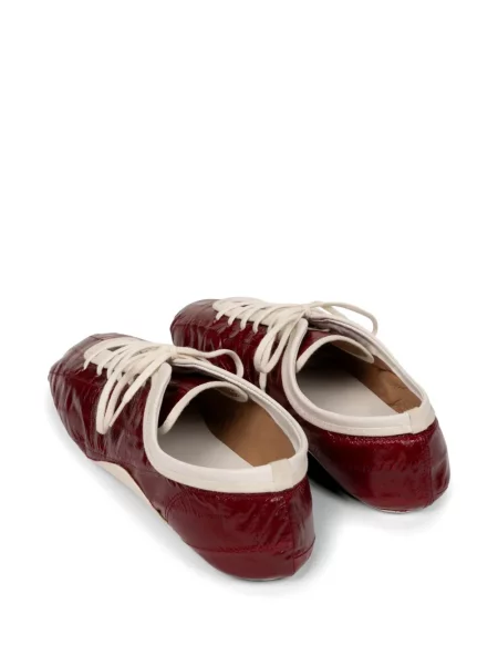 Sneakerși Dries Van Noten din piele roșu