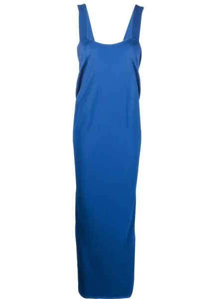 Rochie maxi Alberta Ferretti drapată albastru