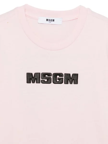 Koszulka dziecięca Msgm różowa