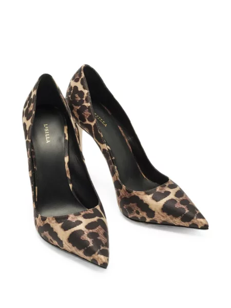 Pantofi cu toc Le Silla cu imagine cu model leopard maro