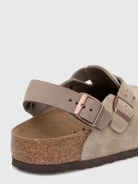 Замшевые шлепанцы Birkenstock