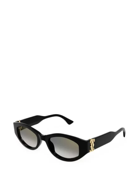 Sunčane naočale Cartier Eyewear s autogramom crna