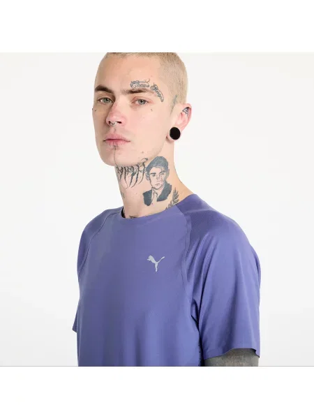 Scurt tricou Puma cu mâneci scurte albastru