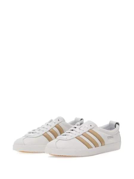 Tricou Adidas cu dungi cu imagine alb