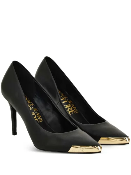 Pantofi cu toc Versace Jeans Couture negru