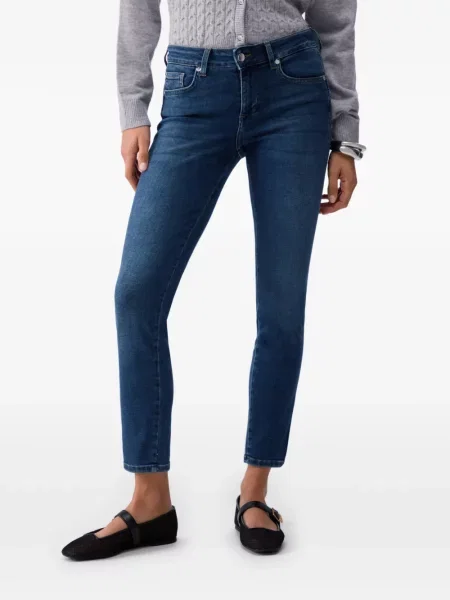 Mršav skinny fit traperice Liu Jo plava