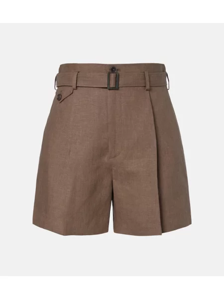 Cu centură pantaloni scurți Ralph Lauren Collection de in maro