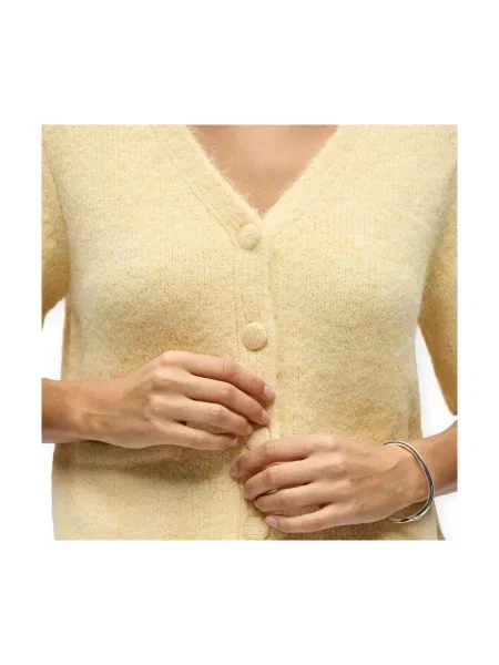 Cardigan Object galben