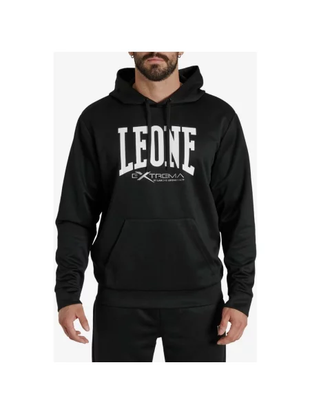Bluza z kapturem Leone Logo S czarna
