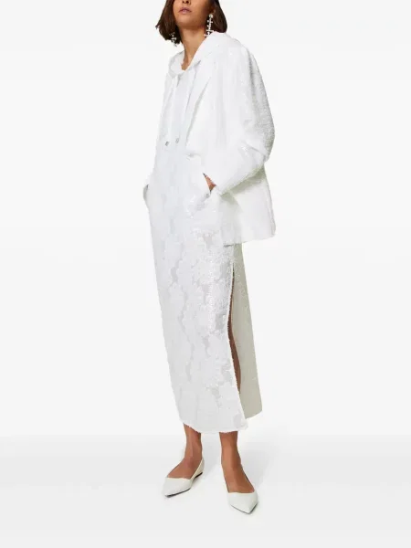 Sacou Twinset alb
