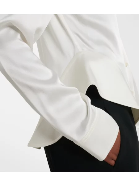 Cămașă Stella Mccartney din satin alb