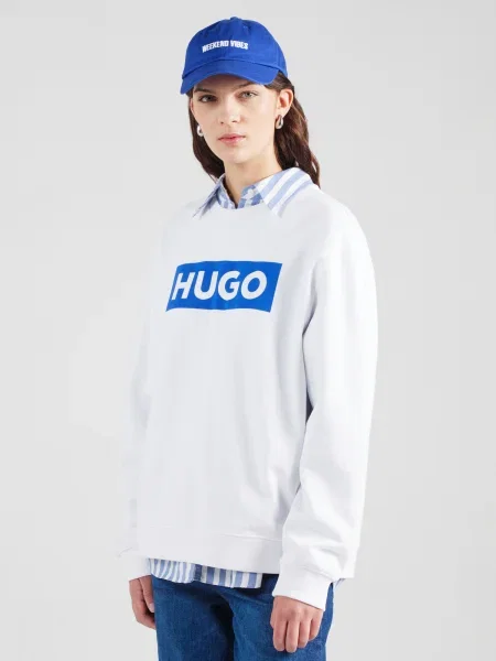 Hanorac Hugo clasic alb