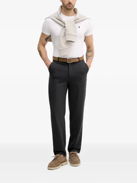 Bőr húzózsinór pólóing Polo Ralph Lauren barna