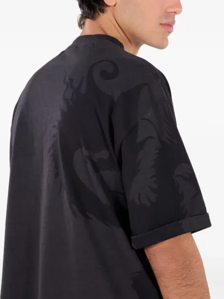 Tricou Roberto Cavalli cu imagine negru