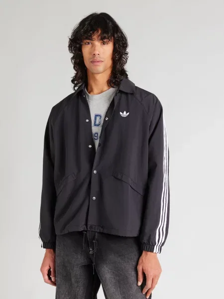 ADIDAS ORIGINALS Prechodná bunda čierna biela