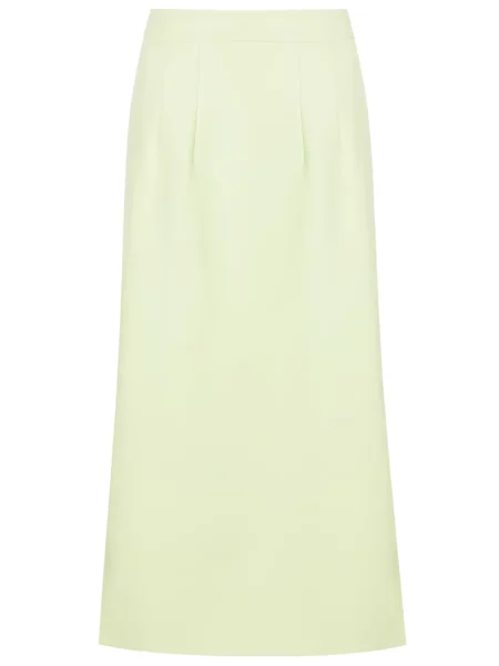Spódnica midi Olympiah do kolan z rozcieciem zielona