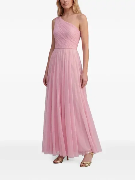 Rochie maxi Marco Gabrielli Atelier cu un umăr gol roz