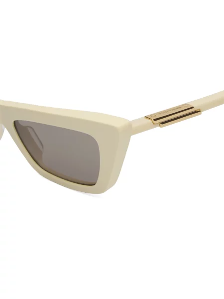 Okulary przeciwsłoneczne Bottega Veneta Eyewear beżowe