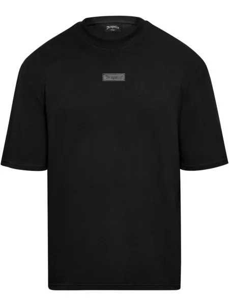 Dropsize Tričko stříbrně šedá černá