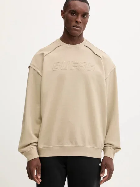 Guess bluza LASI z aplikacją zielony