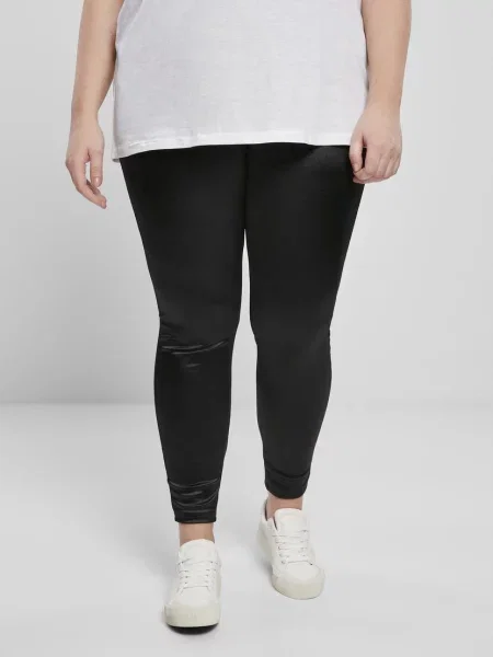 Legginsy Urban Classics z wysoką talią czarne