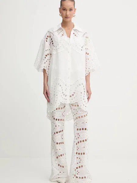 Charo Ruiz Ibiza spodnie Stern białe