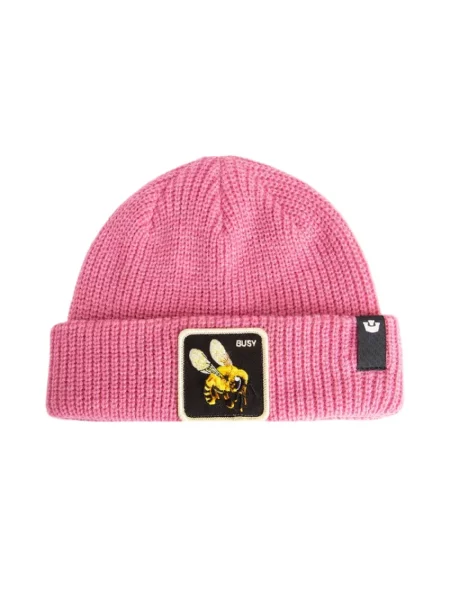 Lniana czapka Goorin Bros różowa