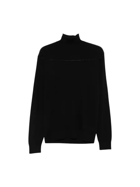Sweter z golfem Manuel Ritz czarny