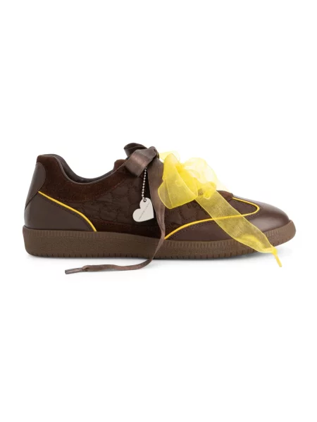 Sneakersy Fabienne Chapot skórzane brązowe