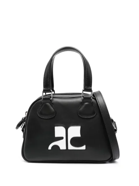 Geantă Courreges din piele negru