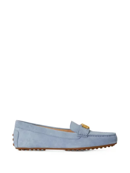 Pantofi loafer Lauren Ralph Lauren din piele de căprioară cu autograf albastru