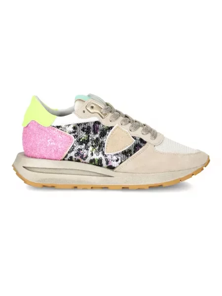 Buty do biegania Philippe Model zamszowe do biegania białe