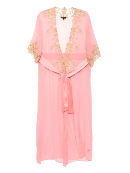 Дълго халат Kiki De Montparnasse розово