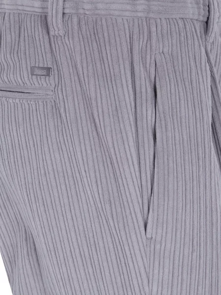 Pantaloni Herno de catifea cord gri