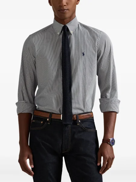 Șapcă Polo Ralph Lauren cu broderie din țesătură twill în carouri albastru