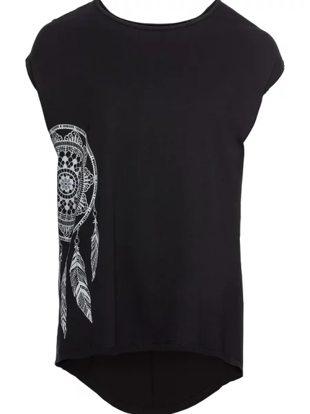 T-shirt z nadrukiem czarna