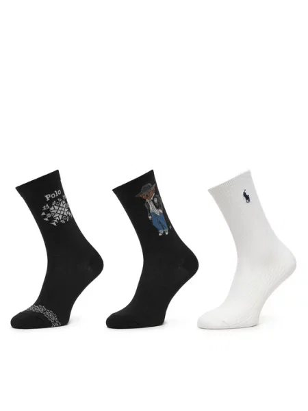 Polo Ralph Lauren Nogavice mornarska / rjava bela črna
