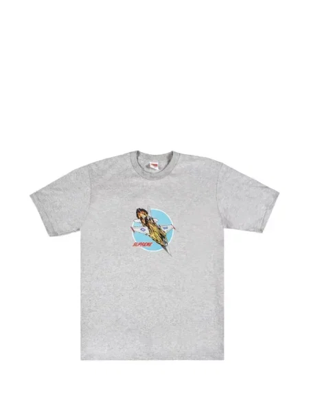 Tricou Supreme cu imagine gri