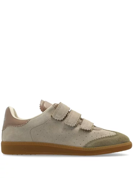 Sneakerși Isabel Marant din piele de căprioară maro