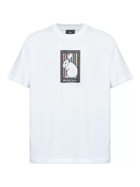 Tricou Ps Paul Smith cu imagine alb