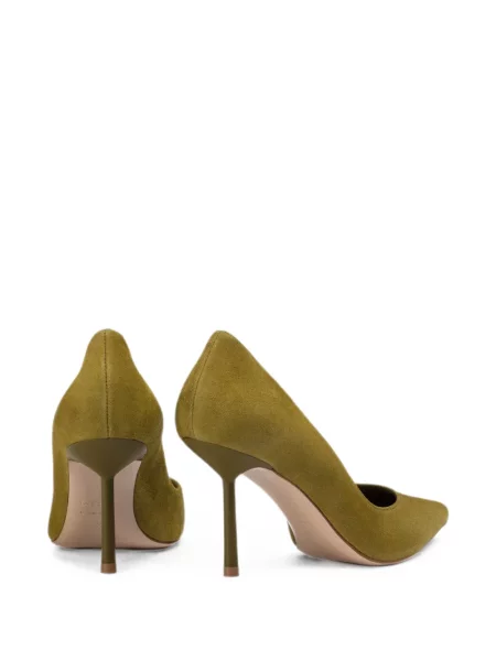 Pantofi cu toc Le Silla din piele verde