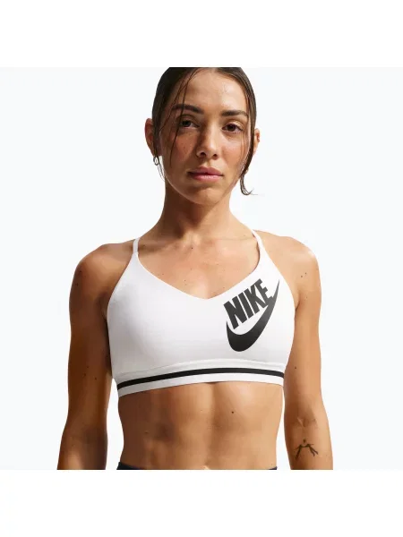 Tréninková podprsenka Nike Indy Light Support white/black bílá