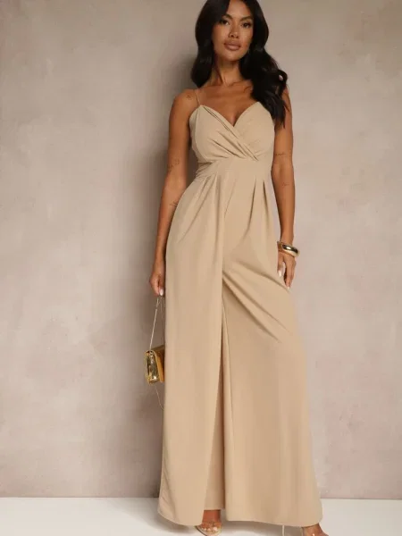 Salopetă închis bej