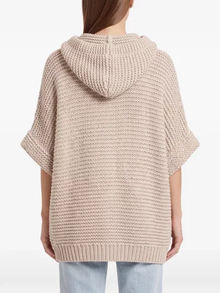 Scurt cardigan Brunello Cucinelli tricotate chunky